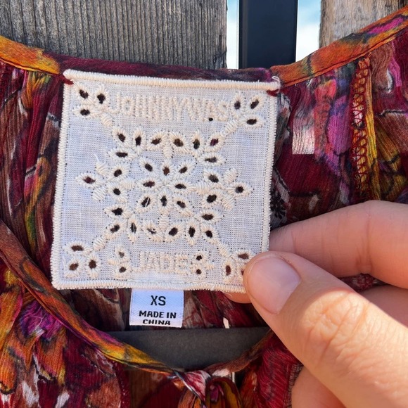 JOHNNY WAS Micah Peasant Blouse - Picture 8 of 10